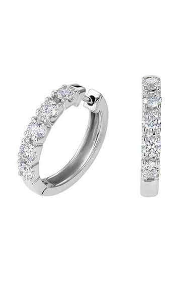 Diamantøreringer 0,50ct WSI hvitt gull