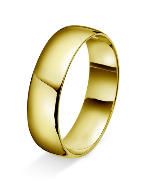 Amore forlovelsesring i 14kt gult gull 6mm - AD4-8006