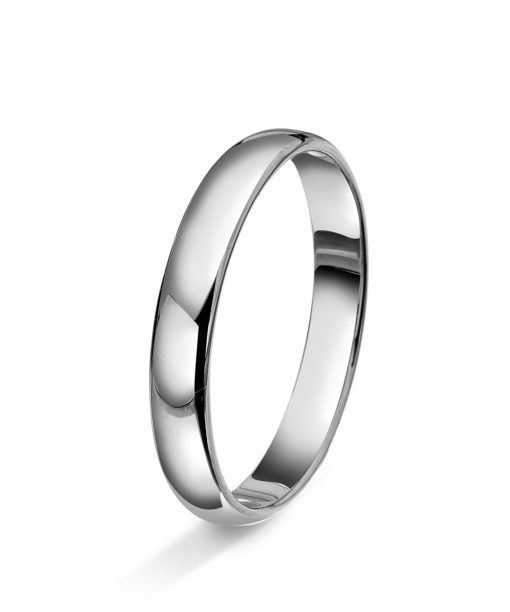Amore forlovelsesring i 14kt hvitt gull 3mm - AD4-9003