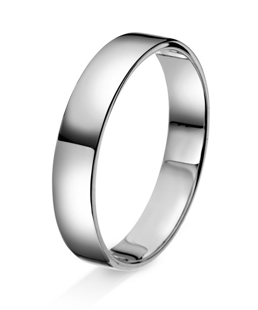 Amore forlovelsesring i 14kt hvitt gull 4,5mm - AD4-9103