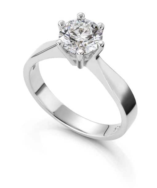 Ring Margrete med LAB grown diamant 1 ct.