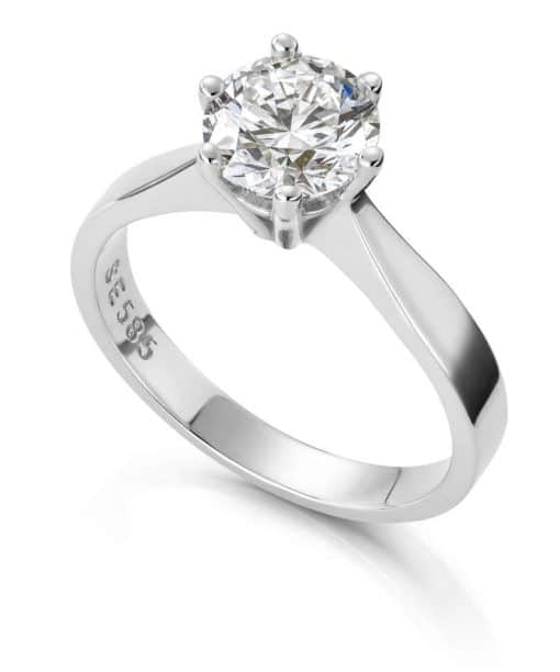 Ring Margrete med LAB grown diamant 2 ct.