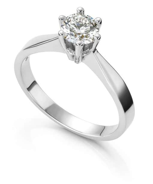 Ring Margrete med LAB grown diamant 0.7 ct.