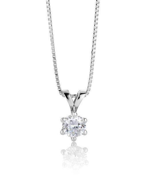 Anheng Margrete med LAB grown diamant