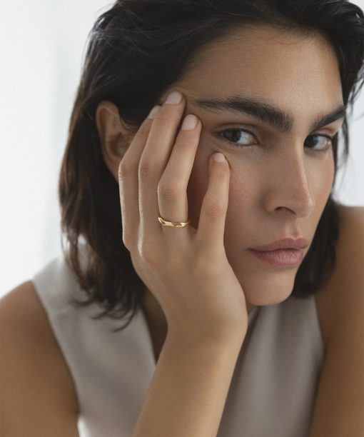 Alternative view of Mockberg Wavy Petite Ring