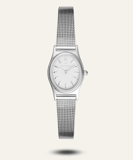 Mockberg Retro Mesh Silver Watch 28.5mm - MB0254