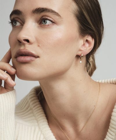 Alternative view of Mockberg Jolie White Hoops