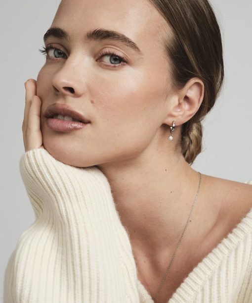 Alternative view of Mockberg Jolie White Hoops