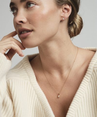 Alternative view of Mockberg Belle White Necklace