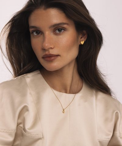 Alternative view of Mockberg Sweetheart Gold Medium Necklace
