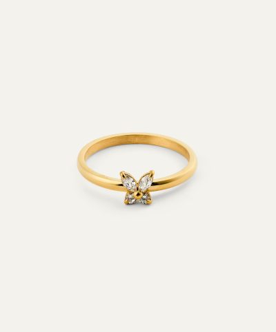 Mockberg Butterfly Gold Ring