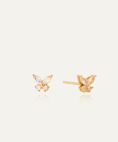 Mockberg Butterfly Gold Studs