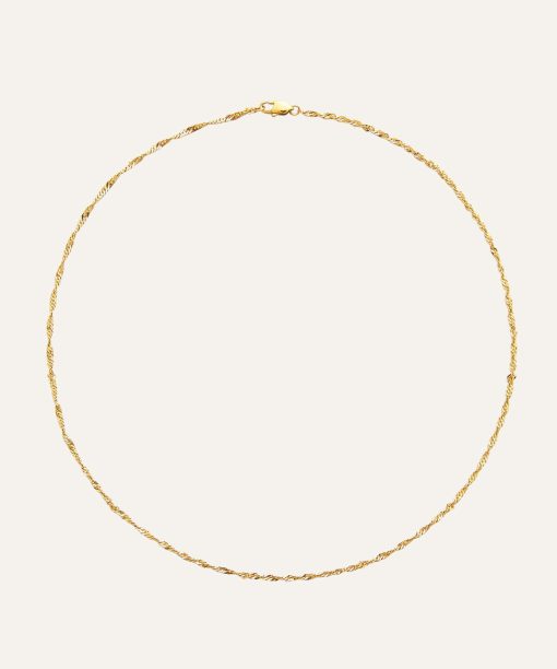 Mockberg Twirl Necklace Gold 400 mm