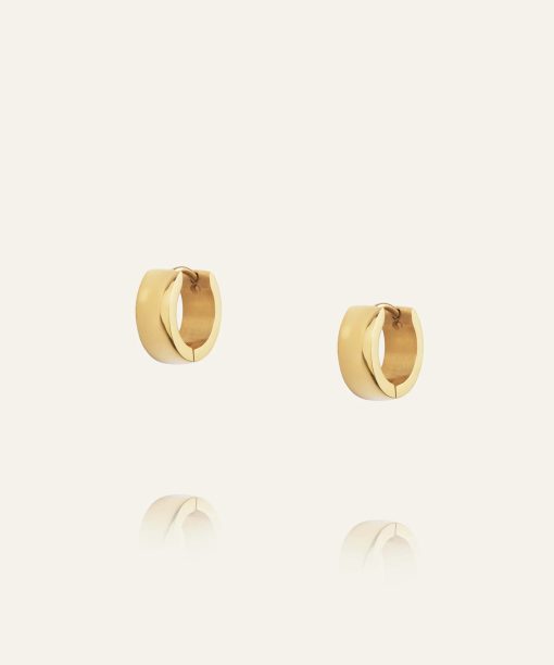 Mockberg Chunky Gold Hoops Small