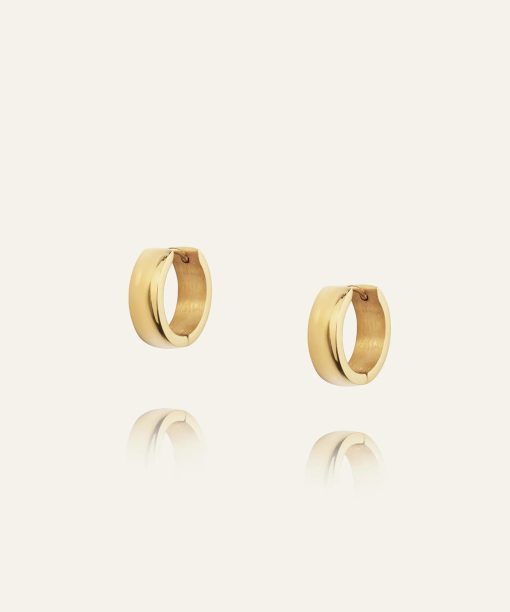 Mockberg Chunky Gold Hoops Medium