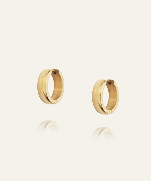Mockberg Chunky Gold Hoops Large
