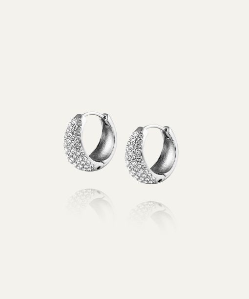 Alternative view of Mockberg Treasure Hoops Silver Medium