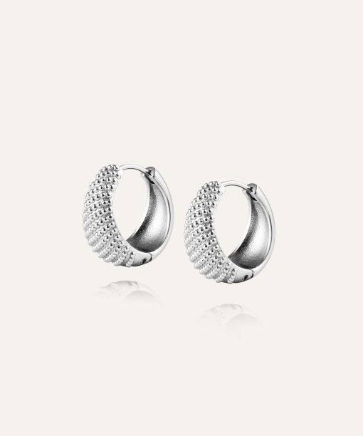 Alternative view of Mockberg Honey Hoops Silver Large