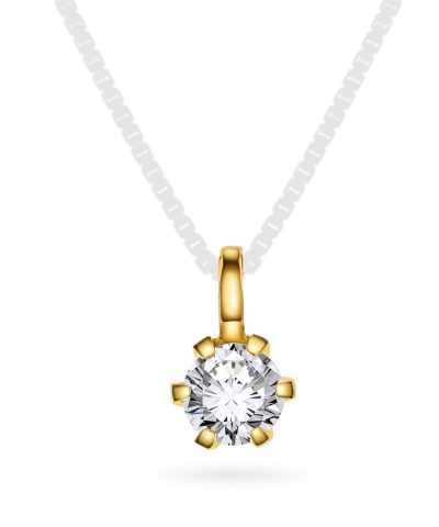 Contessa anheng gull LAB diamant 0,5 ct.