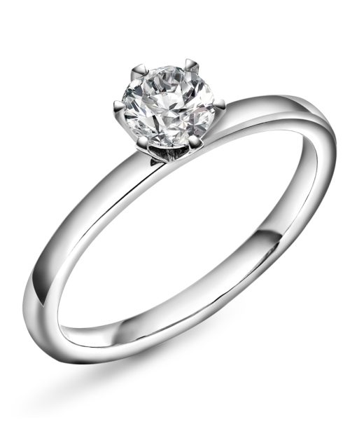 Contessa ring i gull LAB diamant 0,5 ct.