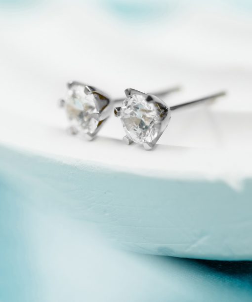 Alternative view of Contessa øredobber gull LAB diamant 1 ct.