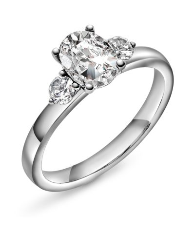 Duchess ring gull LAB diamanter 1,55 ct.