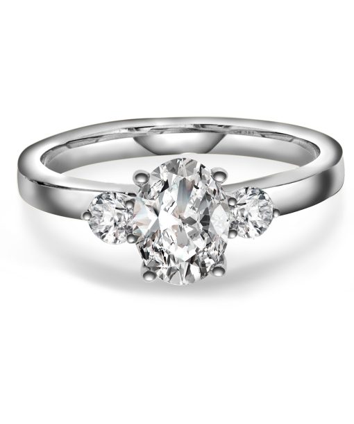 Alternative view of Duchess ring gull LAB diamanter 1,55 ct.