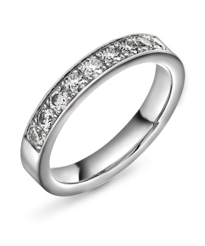 Radiant ring gull LAB diamanter 0,54 ct.