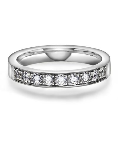 Alternative view of Radiant ring gull LAB diamanter 0,54 ct.