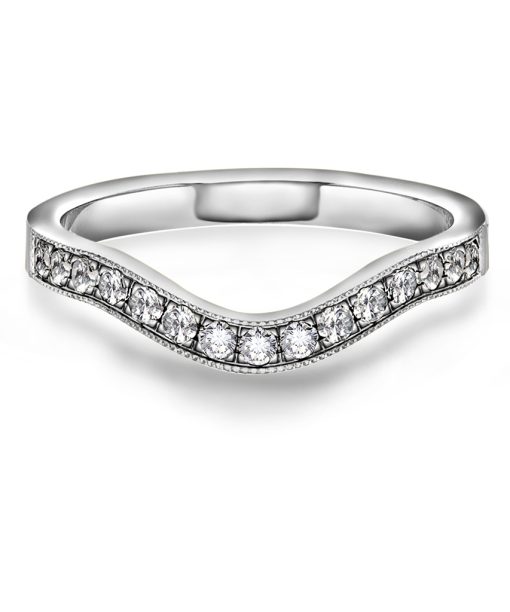 Alternative view of Fairytale ring gull LAB diamanter 0,30 ct.