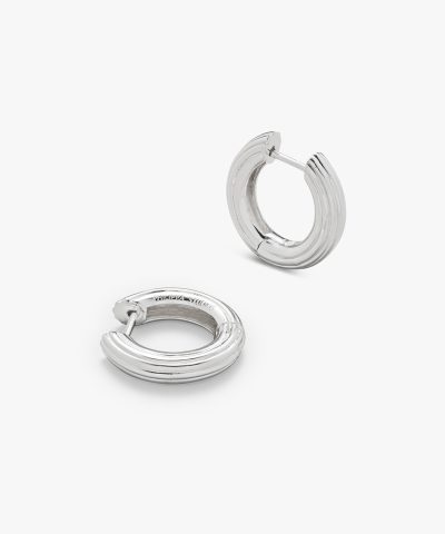 Philippa Studios Bold Grooved Hoops Medium