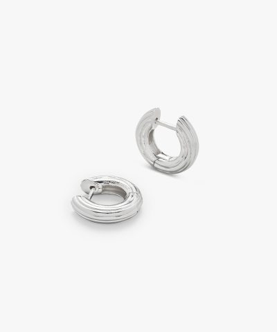 Philippa Studios Bold Grooved Hoops Small