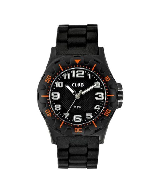 Club g ipb orange tall på bezel+sort silikon rem