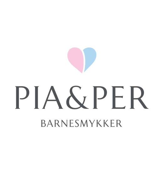 Alternative view of Pia & Per - Halssmykke sølv - 14 mm rosa hjerte