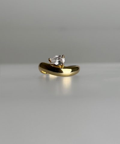 Alternative view of Philippa Studios Wave Pear Ring