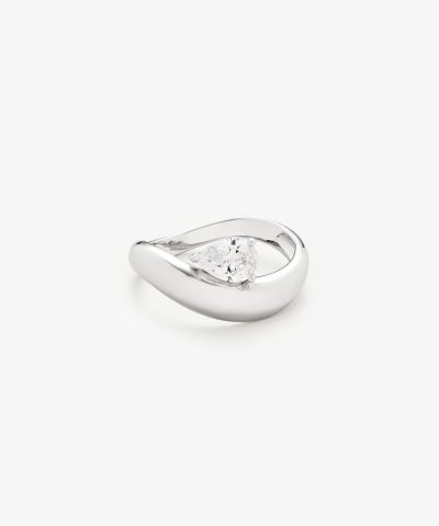 Philippa Studios Wave Pear Ring
