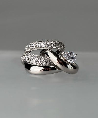 Alternative view of Philippa Studios Wave Pear Ring