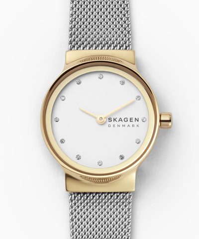 Alternative view of Skagen Freja Lille Two-Tone Steel Mesh Watch - SKW2666