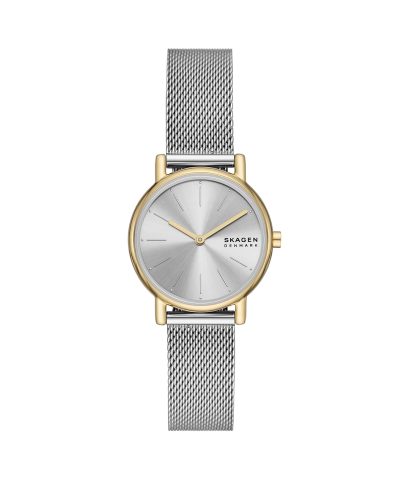 Skagen Signatur Lille Two-Hand Silver Stainless Steel Mesh Watch And Bracelet Set - SKW3153SET