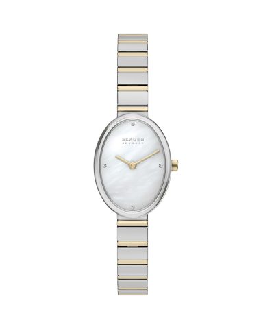 Skagen Anita Oval Two-Hand Two-Tone Stainless Steel Watch - SKW3198